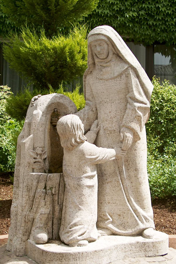Hildegard von Bingen, Gesundheitszentrum, Aderlass, Massage, Fußreflexzonen, Ernährung, Dinkelbrot, Brotbacken, Kräutergarten